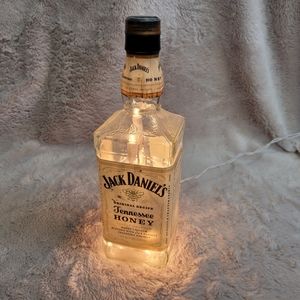 Jack Daniels Tennessee Honey Lighted Bottle Lamp Home Decor Light Accent